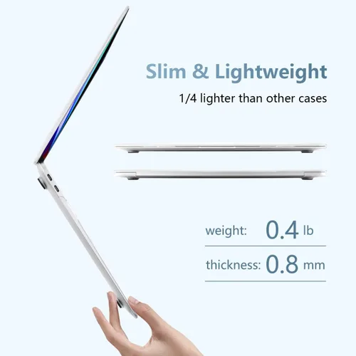 Miniatura 5 de Batianda Funda diseñada para el nuevo MacBook Pro M2 de 13 pulgadas, modelo A2338, versión 2022, carcasa protectora rígida ultrafina, antisucia