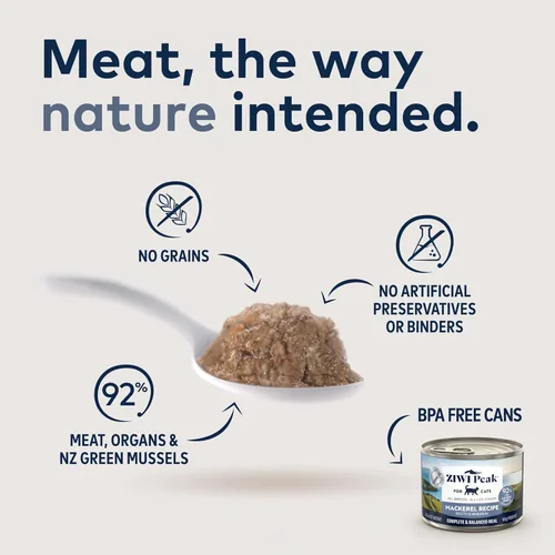 Miniatura 2 de ZIWI Peak Wet - Alimento para gatos, totalmente natural, alto en proteínas, sin granos, ingredientes limitados, con superalimentos