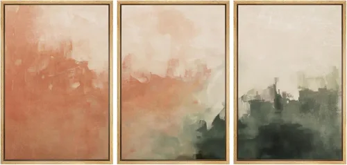 Miniatura 104 de SIGNFORD Impresión en Lienzo Enmarcado Conjunto de Arte de Pared Arte Abstracto Terroso en Tonos Marrón Profundo y Beige Arte Moderno Decorativo