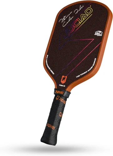 Paletas de pickleball T700 de titanio de fibra de carbono, raqueta de pickleball aprobada por USAPA, raquetas principales de pickleball Naranja