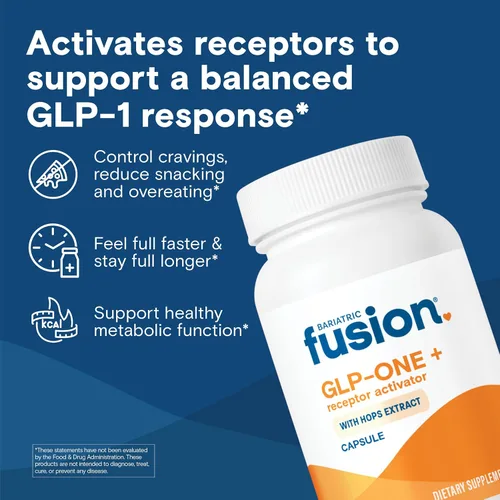 Miniatura 2 de Bariatric Fusion GLP-1 Plus GLP activa receptores para sentirse lleno más rápido y más tiempo* Suplemento natural con copaiba y extracto