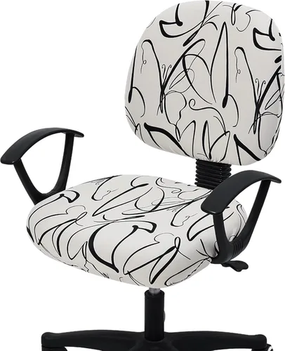 Miniatura 30 de Smiry Fundas elásticas para silla de computadora de oficina, universales, lavables, extraíbles y giratorias, fundas protectoras para asiento + Azul