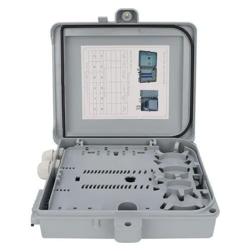 Miniatura 5 de Caja terminal óptica de la fibra IP65 12 recinto de distribución de la fibra óptica de la base FTTH 9,84 x 8,66 x 2,56inch