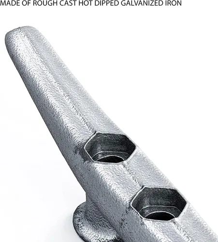 Miniatura 2 de Tacos de muelle de 6 pulgadas Hierro fundido galvanizado resistente a la intemperie para barcos de 6 pulgadas para muelle marino o decoración