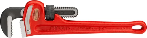 Miniatura 22 de RIDGID 31030 - Llave de tubería recta de servicio pesado, llave de fontanería resistente de 24 pulgadas con hilos autolimpiantes y mordazas