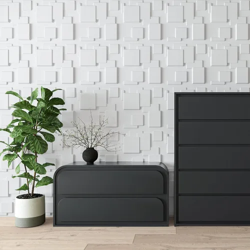 Miniatura 5 de Art3d Paneles de pared 3D de PVC blanco - 32 pies cuadrados de elegante decoración de pared para espacios domésticos y comerciales