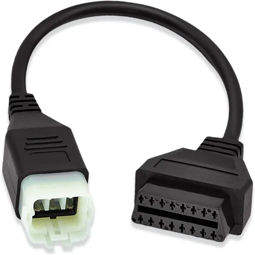 Miniatura 7 de Adaptador OBD2 para cable de diagnóstico de motocicleta KTM de 6 pines a 16 pines, apto para KTM Duke 125/200/690/990LC8/1190 RC8 programación ECU