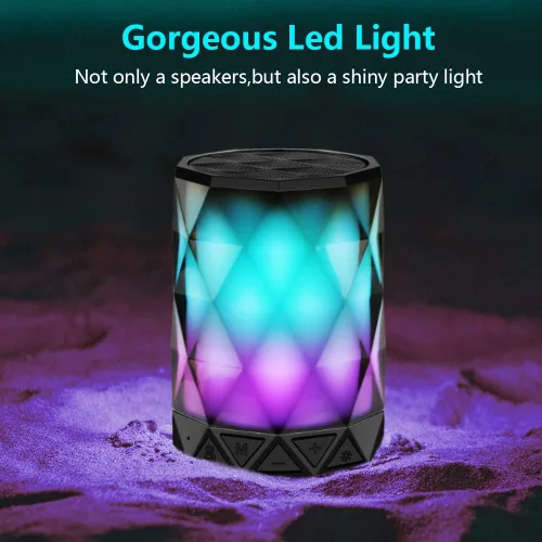 Miniatura 2 de LFS Altavoces Bluetooth portátiles, luz nocturna impermeable, altavoces portátiles ligeros para viajes, piscina, playa, ciclismo, kayak, regalos