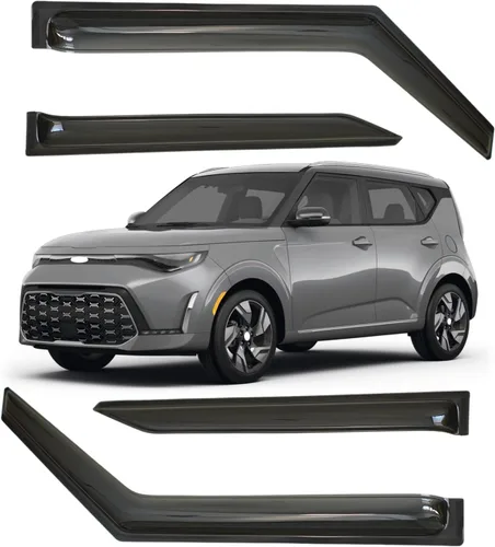 Miniatura 33 de Viseras para ventanas para Mazda 3 Sedán 4 puertas 2004 2005 2006 2007 2008 2009 estilo JDM Mugen, deflector de viento, protector solar y de lluvia