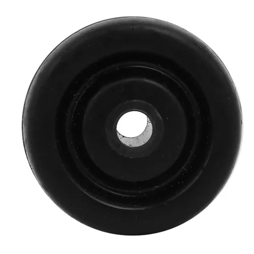Miniatura 3 de uxcell Polea de rueda de goma de 1,5 pulgadas de diámetro, 4 piezas, color negro