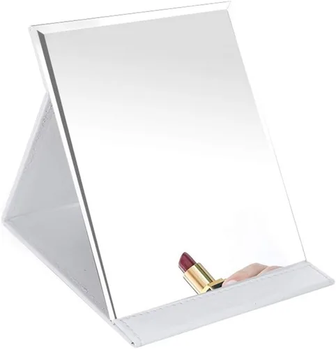Miniatura 7 de Zcooooool Espejo Grande Portátil Super HD - Espejo Plegable de Múltiples Ángulos de Soporte Manos Libres/De Mano/Mesa 6.9x4.9 Pulgadas Blanco