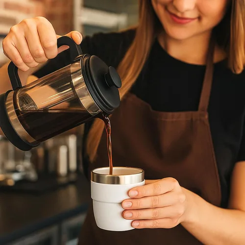 Miniatura 7 de Zenbo Tazas de Espresso/Café de 4 oz, Acero Inoxidable 18/8 con Revestimiento de Cerámica y Aislamiento al Vacío de Doble Pared, Apilables y Aptas