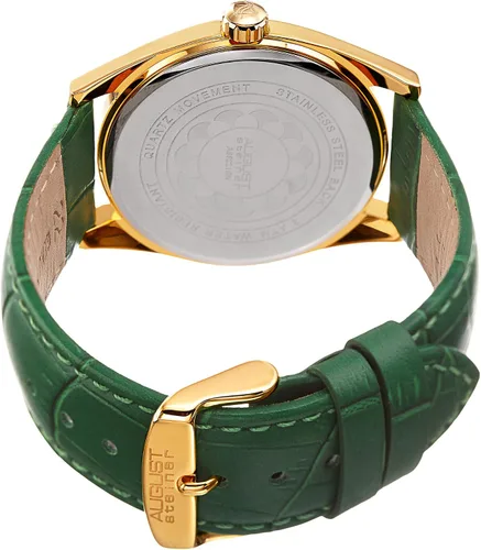 Miniatura 4 de August Steiner AS8221 - Reloj radiante para mujer, con ventana de fecha, correa de piel auténtica en relieve de cocodrilo