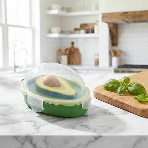 Miniatura 9 de DOITOOL Aguacate Keeper, contenedor de almacenamiento de aguacates, soporte reutilizable para ahorrador, recipiente de silicona para refrigerador