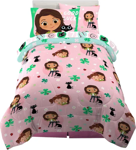 Miniatura 11 de Disney Frozen 2 - Juego de ropa de cama supersuave para niños, edredón y sábanas con funda de almohada, 5 piezas, tamaño individual, "Oficial