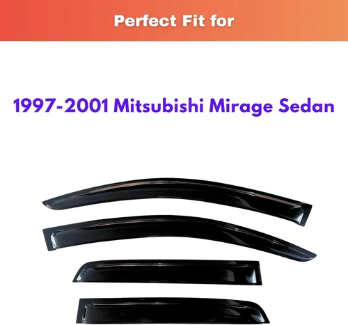 Miniatura 686 de KPY Visor de ventana compatible con Kia Soul 2009-2013, Protector contra lluvia de 4 unidades, deflectores de ventilación de ventana lateral