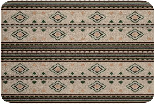 Miniatura 41 de Feelyou Aztec Bathroom Rugs Aztec Southwestern Printed Bath Mats for Bathroom Bohemian Bath Rugs for Shower Tub Cowboy Cowgirl Bathroom Accossories