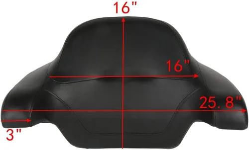 Miniatura 5 de TCMT King - Caja para maletero de motocicleta, almohadilla para respaldo, portaequipajes, altavoces, luces traseras para Harley 2014-2025 Touring