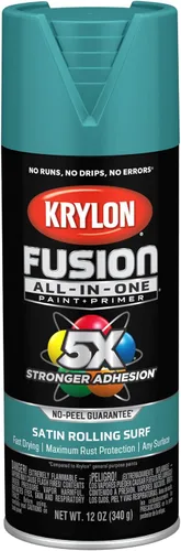 Miniatura 40 de Krylon Fusion - Pintura en aerosol adhesiva todo en uno para uso en interiores y exteriores, 12 onzas, gris ahumado Gris humo