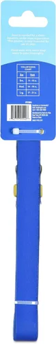 Miniatura 7 de Wags & Wiggles Collar de perro de PVC impermeable, azul marino y amarillo, totalmente impermeable para uso en piscina, lago y playa, correa