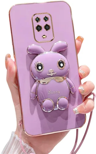 Funda compatible con Redmi Note 9S Funda de teléfono TPU Silicona Soporte galvanizado Suave Durable Caída Protección a prueba de golpes para Redmi 7