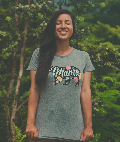 Miniatura 3 de Camiseta para mujer con diseño de oso mamá, camiseta divertida para la mejor mamá, Día de las Madres