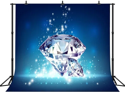 Miniatura 13 de Telón de fondo de diamantes brillantes para decoración de boda, gemas de diamantes de cristal grandes (sin brillantina), telón de fondo de fotos