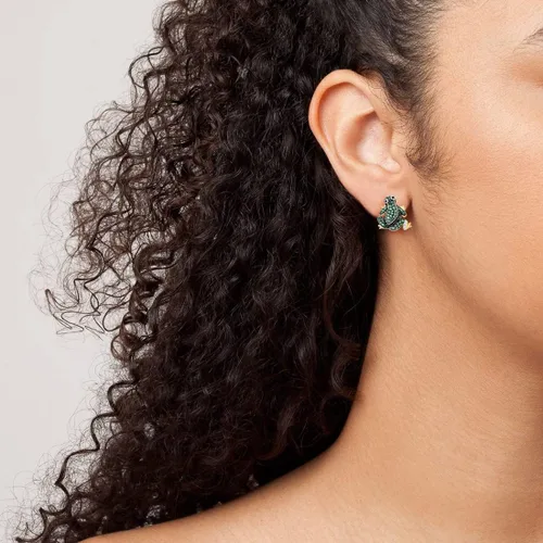 Miniatura 4 de Santuzza Aretes de plata de ley 925 chapados en oro para mujer