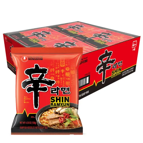 Miniatura 13 de Nongshim Ramen Noodles, Ramen instantáneo gourmet, sopa de fideos microondas premium, Shin picante, paquete familiar, 4.23 onzas (paquete de 20)