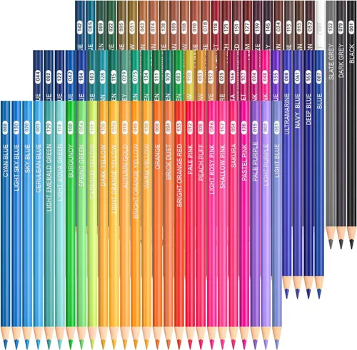 Shuttle Art - 80 lápices de colores, de mina suave, suministros de dibujo para adultos, niños, artistas y principiantes, para dibujar, colorear y 81