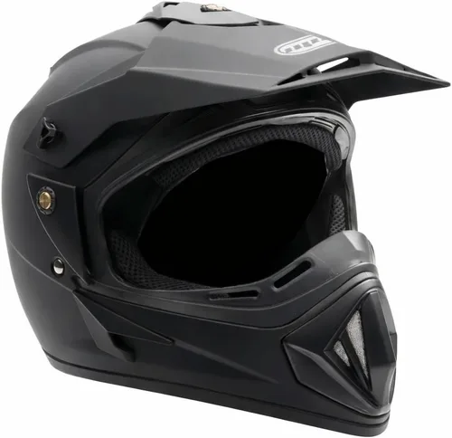 Miniatura 2 de MMG Casco todoterreno para motocicleta para adultos, DOT – MX ATV Dirt Bike Motocross UTV – con gafas Negro mate