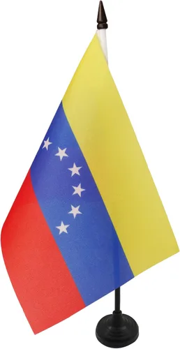 Miniatura 78 de Bandera de mesa de Anguila de 4 x 6 pulgadas, bandera de escritorio británica de Anguila, 5.9 x 3.9 in, palo y base de plástico negro AZ FLAG