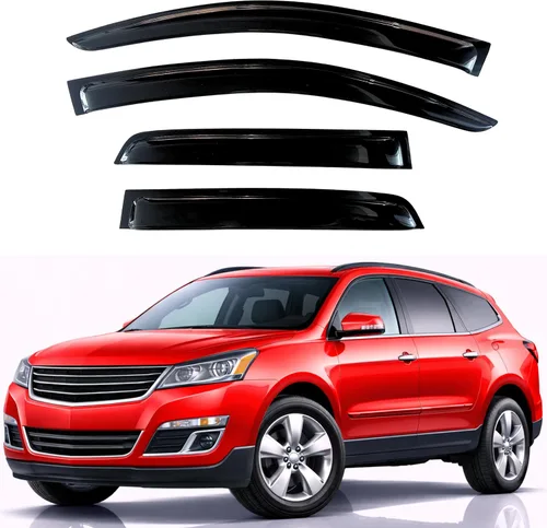 Miniatura 338 de KPY Visor de ventana compatible con Hyundai Tucson 2021-2025, 4 piezas de deflector de ventilación para ventana lateral, estilo Mugen, protector