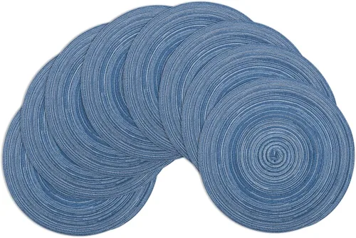 Miniatura 35 de Winknowl Juego de 4 manteles individuales redondos trenzados, lavables, tejidos resistentes al calor, para mesas de cocina, comedor, manteles Beige
