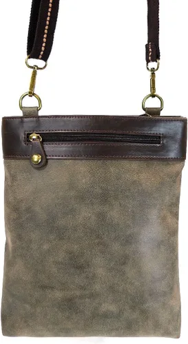 Miniatura 4 de CHALA GEMINI Bolso bandolera de lona para regalo, color gris piedra