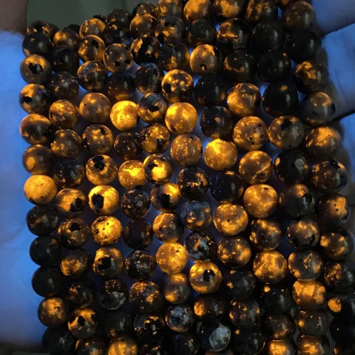 Miniatura 21 de 88 cuentas de cuarzo rutilado dorado de piedra natural de 4MM (5/32 de pulgada), gemas de grado 2A, cristal semiprecioso de actinolita, cuentas