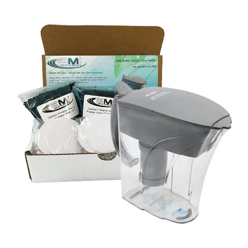 AMI - Jarra de agua con filtro para agua del grifo, dispensador de agua filtrada y recambios de filtro de jarra de agua, filtros de repuesto