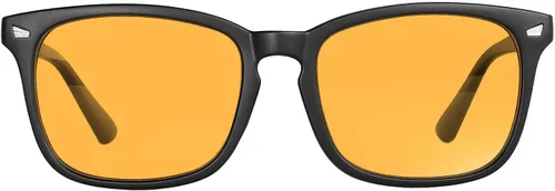 Miniatura 10 de MAXJULI - Lentes de bloqueo de luz azul, para lectura en computadora/juegos/TV/teléfonos para mujeres y hombres (marrón)