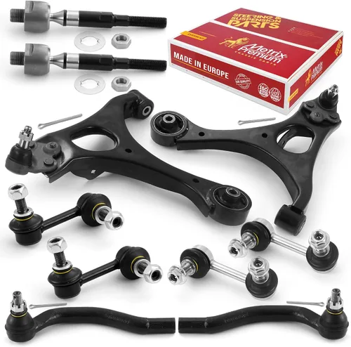 Miniatura 67 de Metrix Premium Chassis Parts - Kit de suspensión delantera de 10 piezas para BMW X5 2007-2013, BMW X6 2008-2014, reemplazo, fabricado en Europa