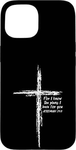 Miniatura 6 de Cross I Know The Plans Verse Bible Jesus God - Funda de regalo cristiana para iPhone 17