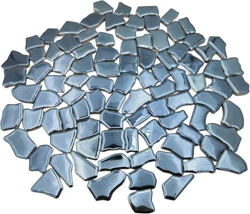 Miniatura 3 de Azulejos de mosaico de cerámica irregulares de 0.78 a 1.57 pulgadas, piezas de mosaico de 1.1 libras, piedras para decoración del hogar, platos