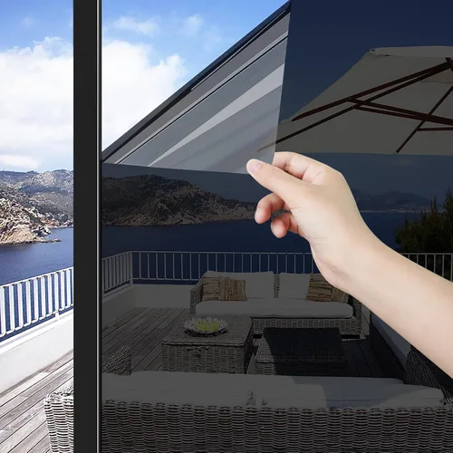 Miniatura 10 de ConCus-T Película unidireccional para ventana, tintado de bloqueo solar, película de privacidad para ventana, película solar anti-UV, película