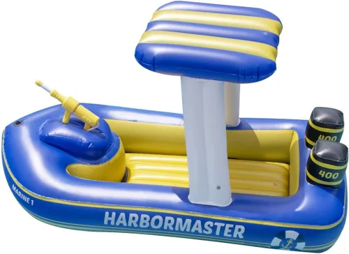 Miniatura 9 de Swimline ORIGINAL Flotador inflable de OVNI en forma de nave espacial para piscina con láser de flujo constante y pistola de agua para niños