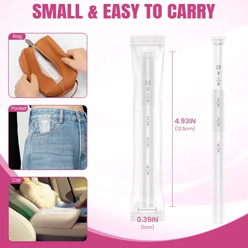Miniatura 4 de Paquete de 100 aplicadores de supositorios vaginales desechables para mujeres, se adapta a la mayoría de lubricantes, cremas, geles, píldoras