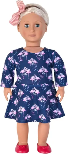 Miniatura 7 de Perfashion Vestidos a juego para niñas y muñecas sin mangasmanga larga, acampanados, faldas de fiesta de unicornio