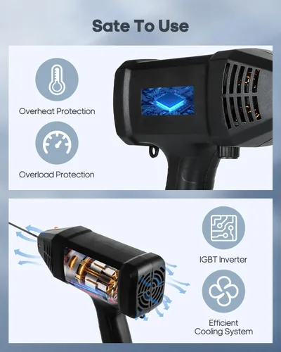 Miniatura 6 de Máquina de soldadura de mano, máquina de soldadura eléctrica portátil, soldadura de arco portátil de 110 V con inversor IGBT 6 ajuste de corriente