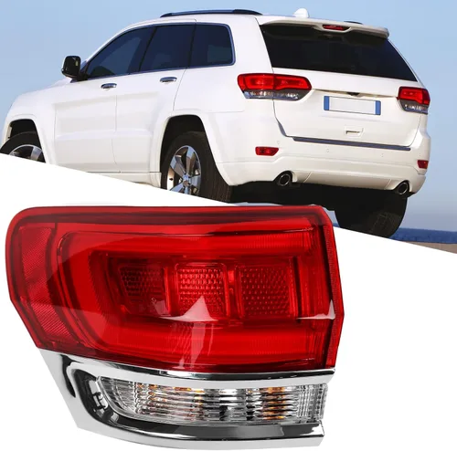 Huray Luz Trasera Exterior Izquierda Compatible con Jeep Grand Cherokee 2014-2021 Luz Trasera del Conductor Ensamblaje de Repuesto Accesorio LH