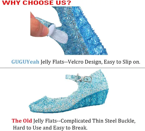 Miniatura 5 de Zapatos bajos tipo princesa inspirados en disfraces de Frozen, Elsa y reina de nieve, para niñas