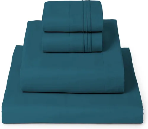 Mellanni - Juego de sábanas Queen, colección Iconic, 4 piezas de lujo de hotel, extrasuaves, frescas, resistentes a las arrugas, la decoloración y