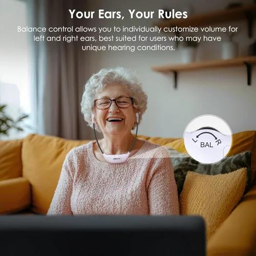 Miniatura 6 de SIMOLIO Auriculares inalámbricos de TV digital 2.4G con batería de repuesto para personas mayores, diálogo Clarity auriculares inalámbricos para ver